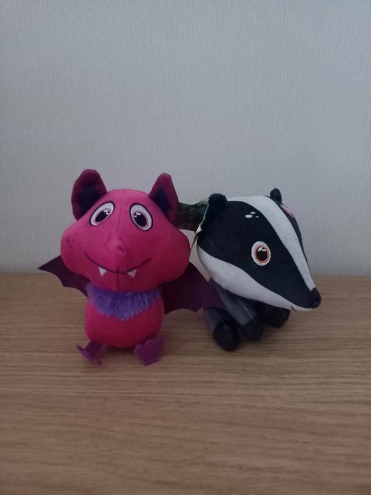 Lidl Bos Mini's: Vleermuis & Das Knuffels, Verzamelen, Poppetjes en Figuurtjes, Zo goed als nieuw, Ophalen of Verzenden