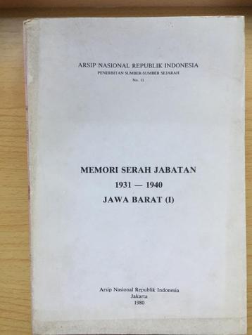 Memories van overgave van West-Java beschikbaar voor biedingen