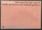 Audi (Ur)Quattro brochure 1982, Ophalen of Verzenden, Gelezen, Audi