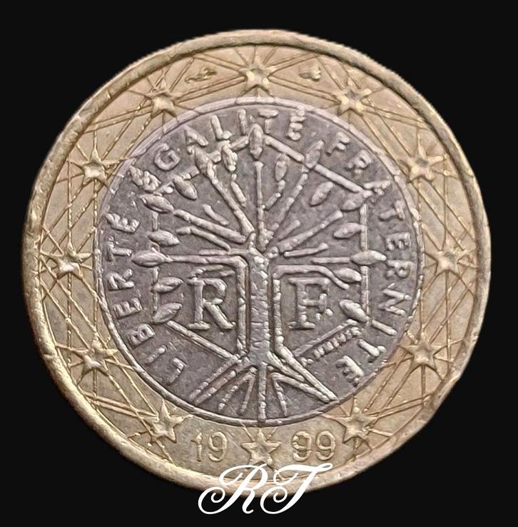 Te koop zeldzame 1 Euro munt uit 1999., Postzegels en Munten, Munten | Europa | Euromunten, Losse munt, Overige waardes, Frankrijk