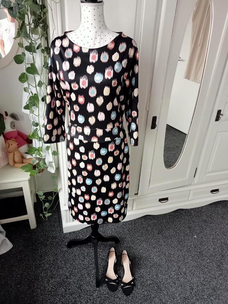 Pescara " Jurk maat XL ", Kleding | Dames, Jurken, Zo goed als nieuw, Maat 42/44 (L), Zwart, Knielengte, Ophalen of Verzenden