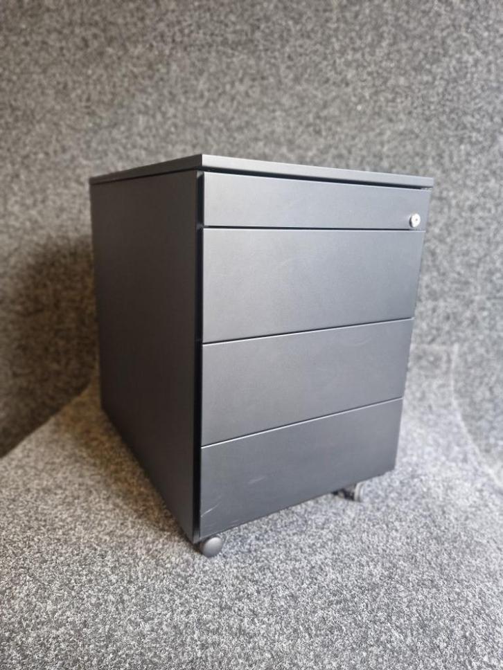 Rolblok Ladeblok 4 laden zwart, Huis en Inrichting, Kasten | Ladekasten, Gebruikt, Minder dan 100 cm, Minder dan 50 cm, 50 tot 75 cm