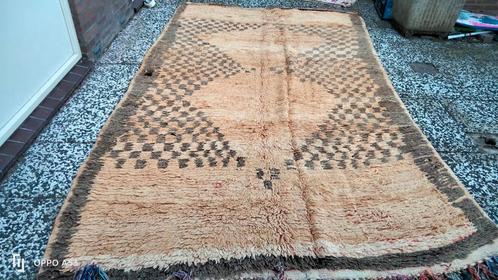 Handgeknoopt Berber kleed wol, Huis en Inrichting, Stoffering | Tapijten en Kleden, Zo goed als nieuw, 200 cm of meer, Rechthoekig