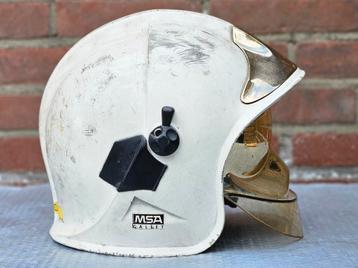 Brandweerhelm brandweer MSA wit beschikbaar voor biedingen