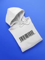 Witte Hoodie met Good Vibes Only Barcode maat XL, Ophalen, Zo goed als nieuw, Maat 46/48 (XL) of groter, Wit