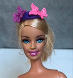 Haarband paars met roze bloemen en vlinders, Ophalen of Verzenden, Zo goed als nieuw, Barbie
