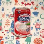 Perzikdrankje opstrijkplaatje patch badge applicatie, Hobby en Vrije tijd, Kledingapplicaties en Hotfix, Verzenden, Nieuw, Overige applicaties