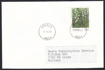 Brief uit Aland met postzegel en stempel Jomala, 1989 beschikbaar voor biedingen
