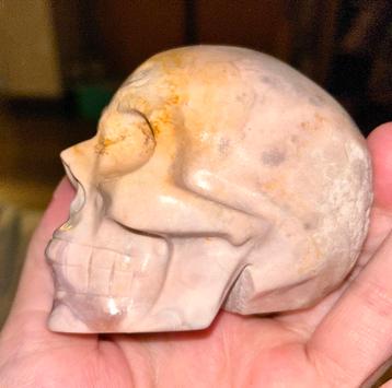 Prachtige roze amethist skull! Nu 35,-! beschikbaar voor biedingen