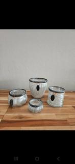Theelichtsetje, Ophalen of Verzenden, Wit, Overige materialen, Minder dan 25 cm