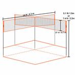 4-Way Volleybal Net 14X14 Ft, Verzenden, Nieuw, Overige typen