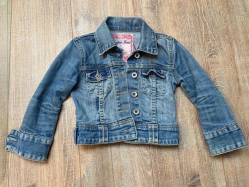 Vingino spijkerjas 104/110, Kinderen en Baby's, Kinderkleding | Maat 104, Zo goed als nieuw, Meisje, Jas, Ophalen of Verzenden
