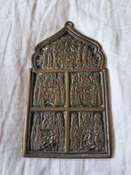 Antieke bronzen Russische reisicoon, Ophalen of Verzenden