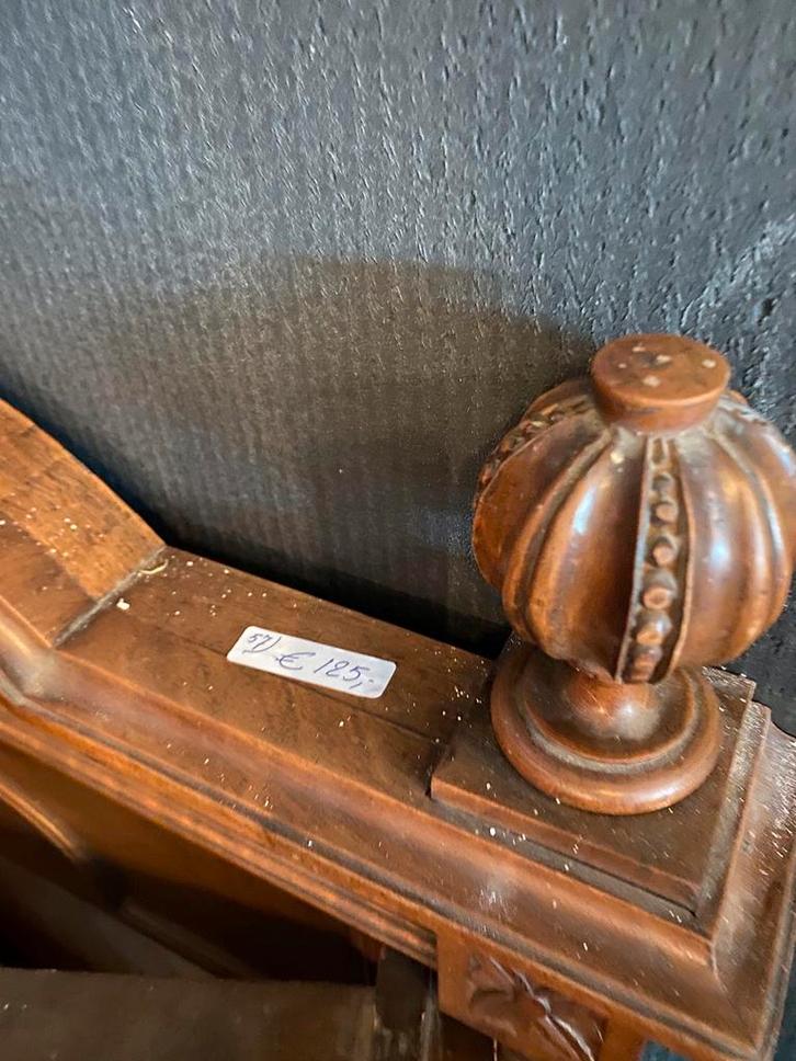 Antiek Bedombouw - B130, H160, Voetboord 100cm, Antiek en Kunst, Antiek | Kantoor en Zakelijk, Ophalen