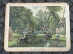 Een gezicht in Giethoorn, Antiek en Kunst, Antiek | Schoolplaten, Ophalen of Verzenden, Stad- en Dorpsgezichten