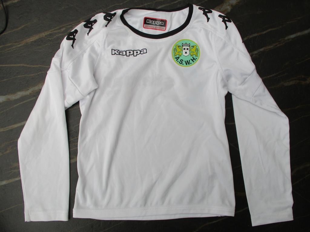 ASWH shirt maat 116 voetbal sportshirt lange mouwen Kappa, Kappa, Ophalen of Verzenden, Zo goed als nieuw, Shirt of Longsleeve