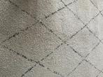 Hoogpolig vloerkleed wit ruitenpatroon 160 x 230, Ophalen, Wit, 150 tot 200 cm, 200 cm of meer