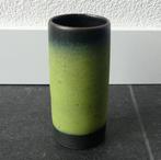 Ceramano 181 vintage vaasje groen West-Germany cilindervaas, Huis en Inrichting, Gebruikt, Aardewerk of Porselein, Ophalen of Verzenden