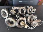 8 RVS Inbouwspots ZGAN - 8cm, Huis en Inrichting, Lampen | Spots, Ophalen, Zo goed als nieuw, Plafondspot of Wandspot, Inbouw