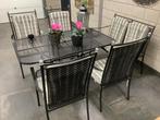 Royal Garden Excelsior 6 pers. Met bankje en mooie kussens ., Tuin en Terras, Overige materialen, Bank, 6 zitplaatsen, Ophalen of Verzenden