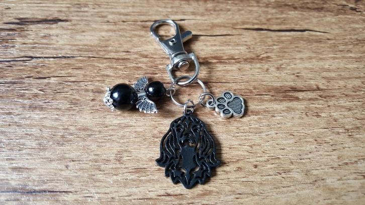 Hanger Cavalier king charles spaniël met lucky angel, Hobby en Vrije tijd, Kralen en Sieraden maken, Nieuw, Hanger, Verzenden