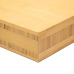 Tafelblad bamboe horecatafel bistrotafel terrastafel milieu., Huis en Inrichting, Nieuw, Rechthoekig, Eikenhout, 50 tot 100 cm