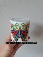 Spaarpot met dop met vlinder, porselein D8xH9.5cm, Ophalen of Verzenden, Nieuw, Overige materialen, Dier