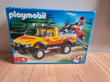 Playmobil 4228, pick-up met quad. beschikbaar voor biedingen