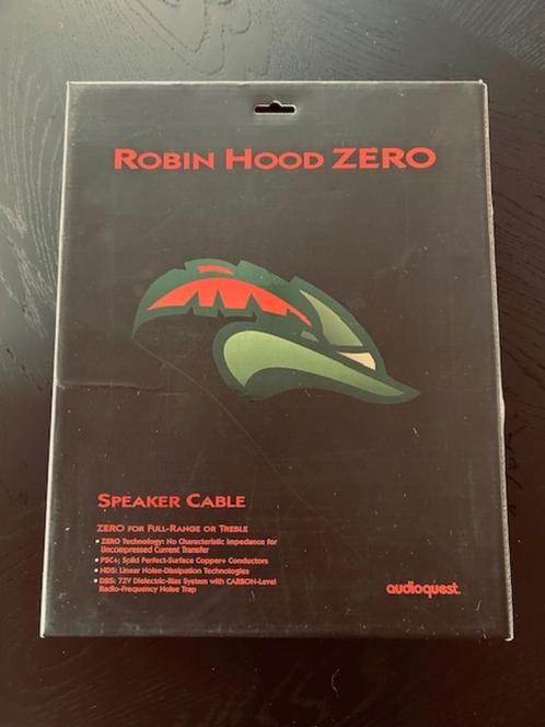 Audioquest Robin Hood Zero High-End Speakerkabel 2,5 meter, Audio, Tv en Foto, Audiokabels en Televisiekabels, Zo goed als nieuw