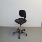Score werkstoel - zwart PU kunststof werkplaatsstoel, Kunststof, Gebruikt, Zwart, Ophalen