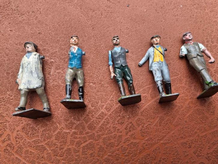 5 Britains figuurtjes jaren 50 met manco, Antiek en Kunst, Antiek | Speelgoed, Ophalen of Verzenden
