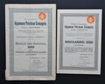 Algemeene Petroleum Compagnie (Ned.Indie) - 1913  2x, Postzegels en Munten, Aandelen en Waardepapieren, Verzenden, Voor 1920, Aandeel