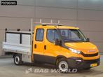 Iveco Daily 35S15 3.0L Open Laadbak Dubbel Cabine 150PK 3,5t, Stof, Gebruikt, Euro 6, Bedrijf
