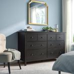Ikea zwart hemnes ladekast/Commode met 8 laden, Ophalen, Nieuw, Commode