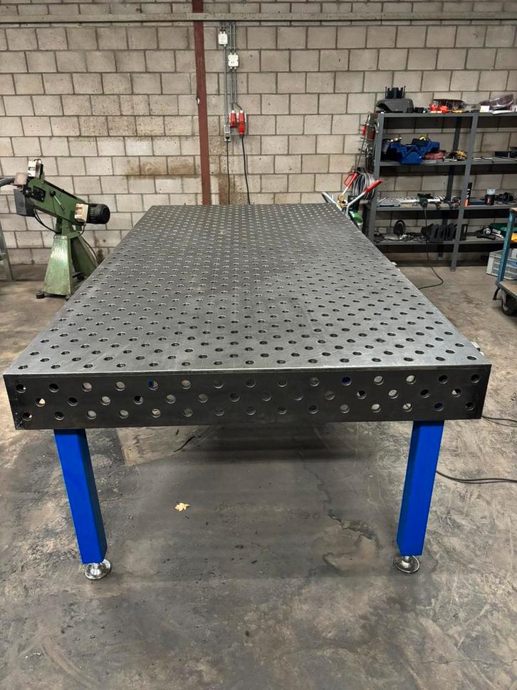 Opspantafel lastafel 2990x1490x15 gat grote 28mm, Doe-het-zelf en Verbouw, Werkbanken, Zo goed als nieuw, 120 tot 170 cm, Ophalen