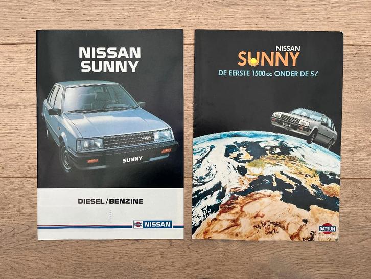 NISSAN SUNNY FOLDERS, Boeken, Auto's | Folders en Tijdschriften, Gelezen, Nissan, Ophalen of Verzenden