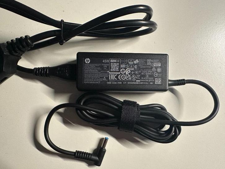 [NIEUW] OEM HP 45W Adapter + EU Snoer | Blue Tip, Computers en Software, Laptop-opladers, Nieuw, Ophalen of Verzenden