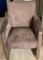 Suede fauteuil, Huis en Inrichting, Fauteuils, Ophalen, Gebruikt, 75 tot 100 cm, Stof