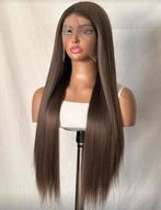 Linnen bruine lace-wig . Tijdelijk 2 lace-wigs voor 55 euro., Sieraden, Tassen en Uiterlijk, Uiterlijk | Haarverzorging, Ophalen of Verzenden