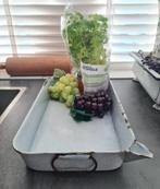 Emaille bak/braadslee grijs gewolkt, Ophalen of Verzenden