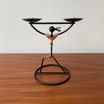 Set van 2  Laurids Lonborg kandelaars jaren 60 70, Huis en Inrichting, Gebruikt, Scandinavisch, Bruin, Ophalen of Verzenden