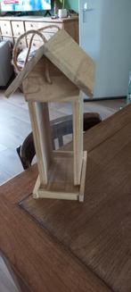 VOGELVOER SILO GROOT HOUT/PLEXIGLAS HOOGTE 38 CM, Tuin en Terras, Vogelhuisjes en Vogelbaden, Ophalen of Verzenden, Nieuw