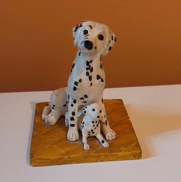 Dalmatiër Beeldje met Pup - Verzamelaarsobject beschikbaar voor biedingen