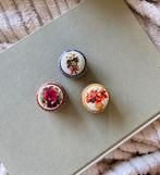 Antiek vintage pillendoosjes met bloemen retro, Antiek en Kunst, Curiosa en Brocante, Ophalen of Verzenden