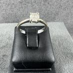 Gouden Ring | 14k* | 2,01g | witgouden solitair |16| 381141, Sieraden, Tassen en Uiterlijk, Gebruikt, Ophalen of Verzenden, Kleiner dan 17