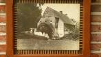 waterradmolen - zwartwit foto in lijst achter glas, Verzamelen, Foto's en Prenten, Ophalen of Verzenden, 1940 tot 1960, Gebruikt