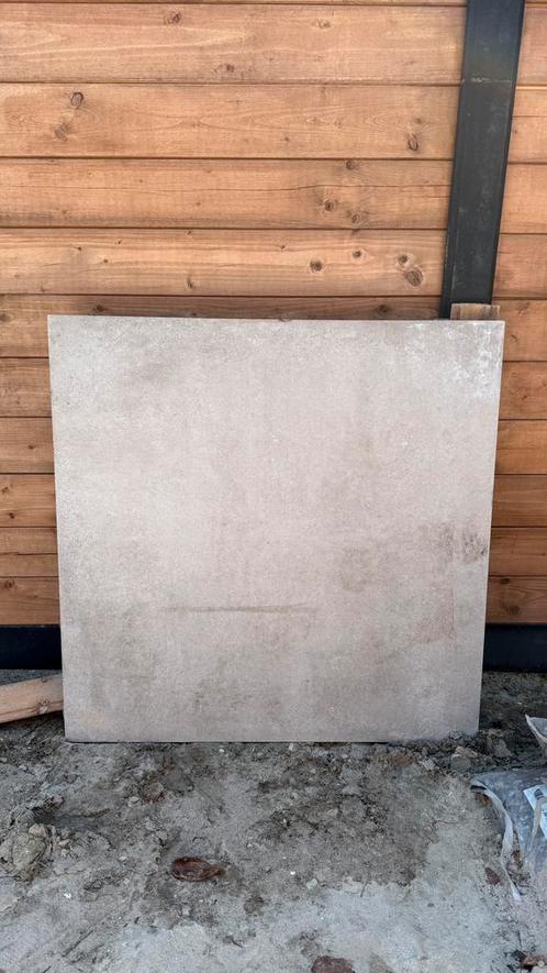 GeoCeramica 90x90x4 Circus Dark Grey tegel, Doe-het-zelf en Verbouw, Tegels, Zo goed als nieuw, Vloertegels, 60 cm of meer, 10 m² of meer