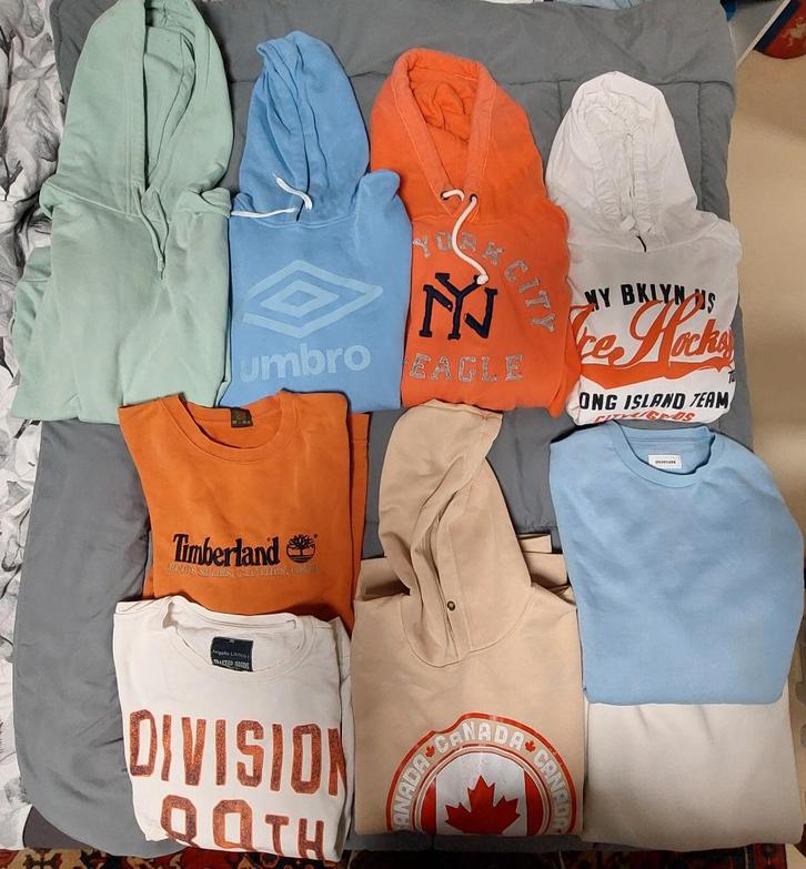 Pakket met 5 hoodies en 4 sweaters. Maat XXL, Kleding | Heren, Grote Maten, Gedragen, Trui of Vest, Overige kleuren, Ophalen of Verzenden
