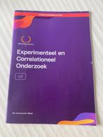 Experimenteel en correlationeel onderzoek - samenvatting, Ophalen of Verzenden, Zo goed als nieuw, WO