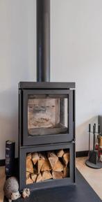 Houtkachel incl. Dubbelwandig Rookkanaal   BIEDEN mogelijk, Huis en Inrichting, Kachels, Ophalen, Zo goed als nieuw, Hout, Houtkachel